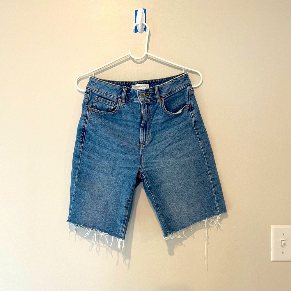 Dynamite High-rise Raw-hem Denim Short size 26